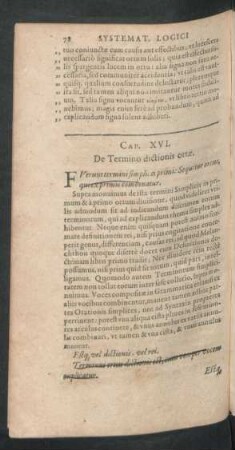 Cap. XVI. De Termino dictionis ortae