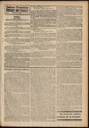 Zweite Ausgabe vom Samstag, den 31. März 1917.