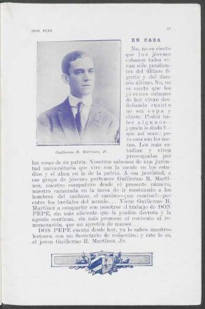 [Fotográfia de] Guillermo R. Martínez, Jr.