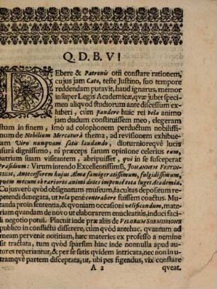 De velorum submissione prodromus hist.