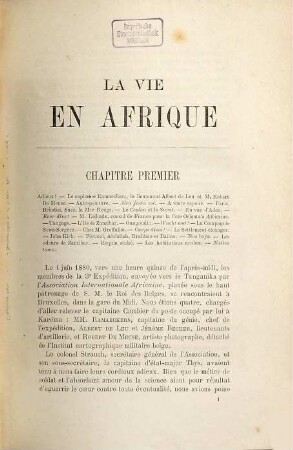 La vie en Afrique ou trois ans dans l'Afrique centrale par Jérôme Becker avec préface du Cte Goblet d'Alviella et appendices : 2 volumes enrichis de... 150 dessins originaux, 1