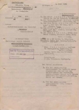 Brettheimer, Klara, geb. Laemle; Emrich, Adolf; Schlessinger, Julius; Lichter, Paul; Hirsch & Lichter; Weinbrennerei Besitzer: Eckstein, Hans