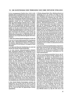VI. Die Entstehung der Terrassen und ihre zeitliche Stellung