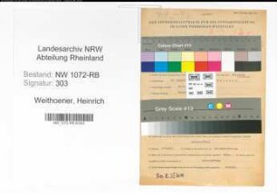 Entnazifizierung Heinrich Weithoener , geb. 22.08.1899 (Beamter)