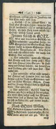 Nach GOttes Willen