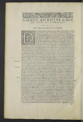 Galeno ascriptus liber de voce et anhelitu censura