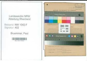 Entnazifizierung Paul Bruemmer , geb. 17.10.1902 (Zollbeamter)