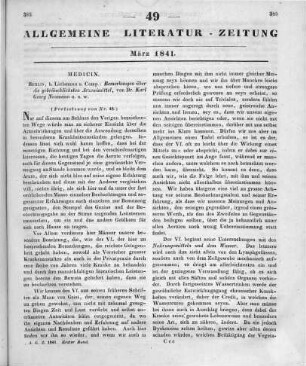 Neumann, K. G.: Bemerkungen über die gebräuchlichsten Arzneimittel. Berlin: Liebmann 1840 (Fortsetzung von Nr. 48)