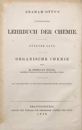 Ausführliches Lehrbuch der organischen Chemie. 3,2