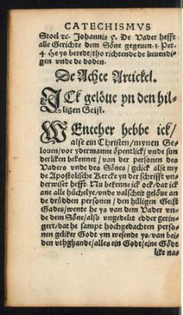 De Achte Artickel.