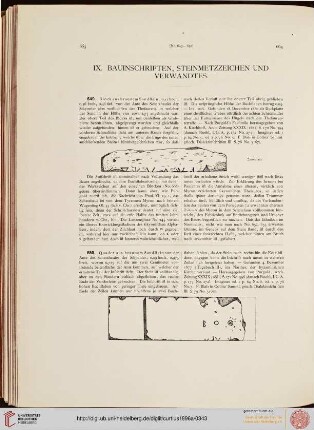 IX. Bauinschriftem (Nr. 649-691)