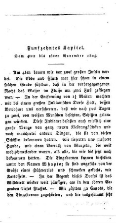 Funfzehntes Kapitel: Vom 4ten bis zum 16ten November 1805.