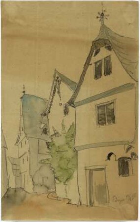 Wohnhäuser in Ediger-Eller, Straßenbild