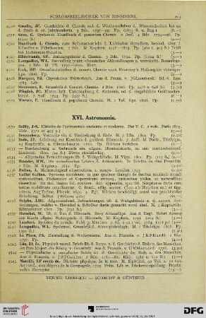 XVI. Astronomie (Nr. 4530-4556)