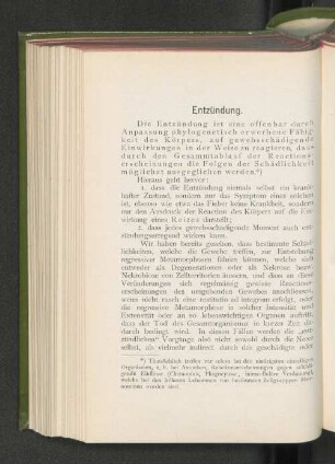 Entzündung.
