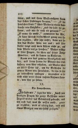 XX. Die Tempelherren.