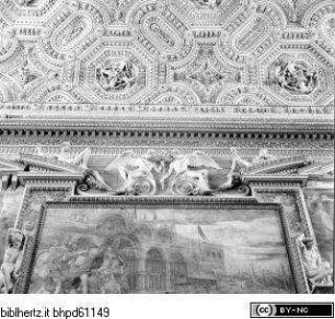 Wanddekoration der Sala Regia, Zwei Engel mit den Lilien Pauls III.