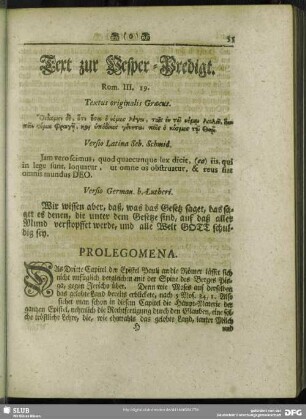 [Vesper-Predigt. Rom. III, 19]