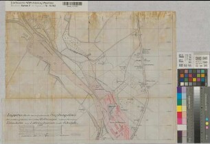Löttringhausen (Dortmund) Umgehung der Zeche Gottessegen für die neue Eisenbahn Löttringhausen - Schwerte 1903 1 : 2000 45 x 60 Zeichnung Heelermann, Markscheider Oberbergamt Dortmund Nr. 652