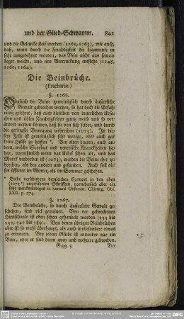 Die Beinbrüche. (Fracturae.)