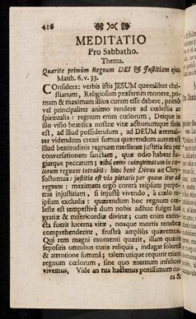416-427, Meditatio Pro Sabbatho; ...