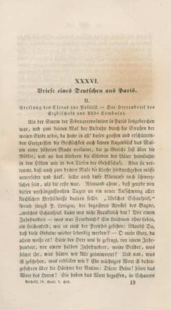 289-297 Briefe eines Deutschen aus Paris II.