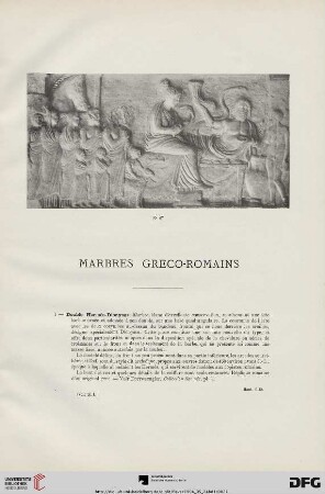 Marbres Greco-Romains (Nr. 1-200)