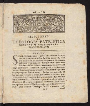 A2r-B4v, Selectorum ex Theologica Patristica...