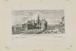 Veuë et perspective de la maison de ville de Lyon, aus: "Diverses veue de Lion"