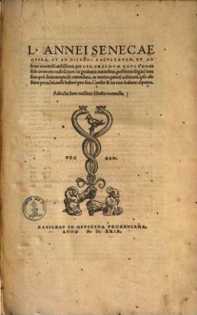 L. Annaei Senecae Opera : et ad dicendi facultatem et ad bene vivendum utilissima