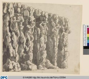 Höhle. Fünf Linkskulissen