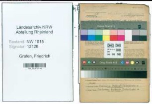 Entnazifizierung Friedrich Grafen , geb. 13.07.1889 (Monteur)