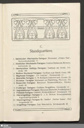 C. Standquartiere