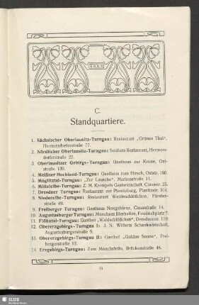C. Standquartiere