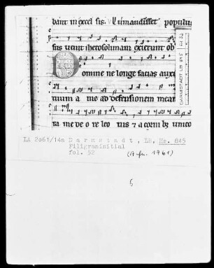 Graduale — Initiale D(omine), Folio 52recto
