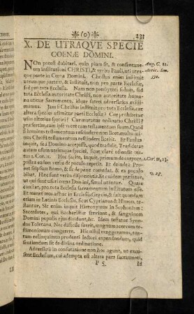 233-236, X. De Utraque Specie Coenae Domini