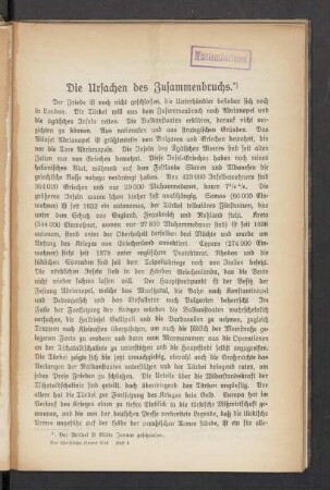Die Ursachen des Zusammenbruchs