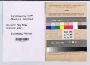 Entnazifizierung Wilhelm Schlimme , geb. 20.09.1892 (Sekretaer)