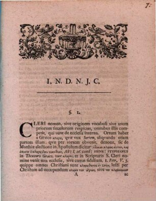De Successione Clericorum In Geradem. Von derer Geistlichen Erbfolge in der Gerade