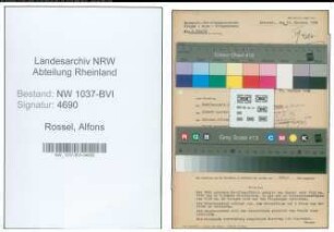 Entnazifizierung Alfons Rossel , geb. 01.04.1892 (Gastwirt)