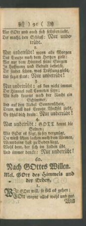60. Nach GOttes Willen