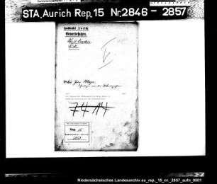 Die Gesuche des Bäckergesellen Peter Meyer in Emden um Befreiung von der Wanderpflicht