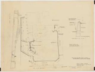 Garten Karl Ströher, Darmstadt: Begrenzungsmauern 1:200, 1:50, 1:20