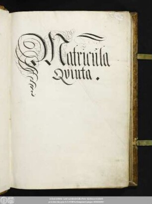 5: Wittenberger Matrikel