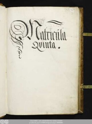 5: Wittenberger Matrikel