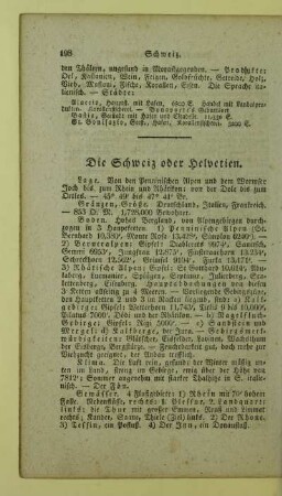 Die Schweiz oder Helvetien