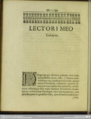 Lectori Meo