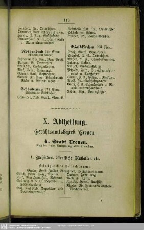 X. Gerichtsamtsbezirk Treuen : X. Abtheilung. Gerichtsamtsbezirk Treuen
