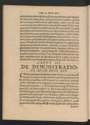 Caput III. De Demonstratione Quod Deus Est.