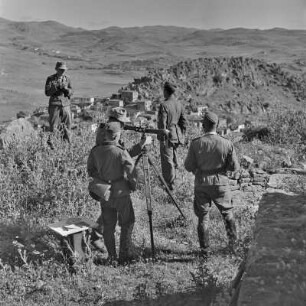 Griechenland. Insel Limnos. Soldaten der Wehrmacht im Einsatz.